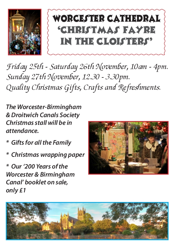 Worcester Birmingham &amp; Droitwich Canals Society » christmas-fayre